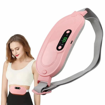 Period Cramp Relief Massager Heating Pad Cordless Menstrual Pain Relief Device