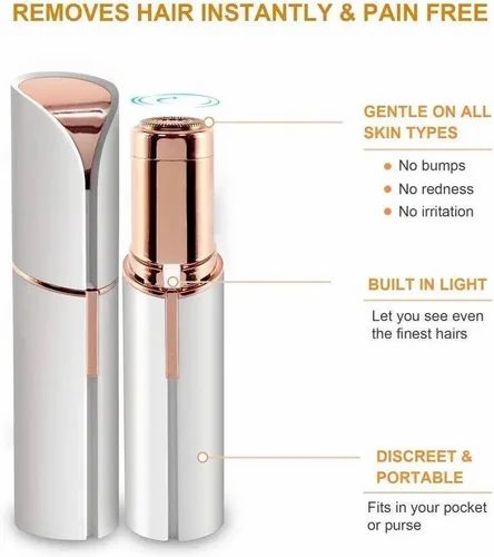 Painless Flawless Electric Facial Hair Remover (Rechargeable)