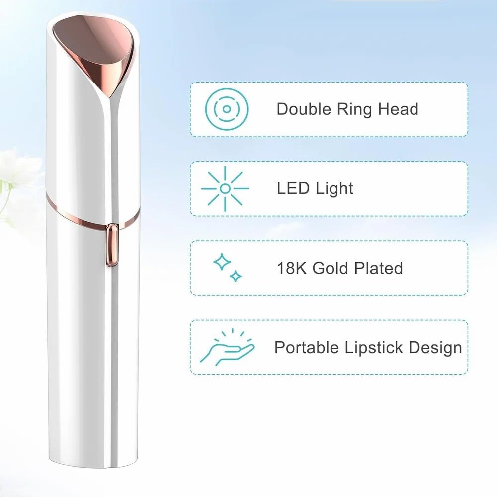 Painless Flawless Electric Facial Hair Remover (Rechargeable)