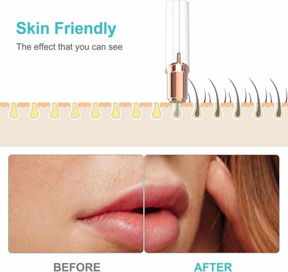 Painless Flawless Electric Facial Hair Remover (Rechargeable)